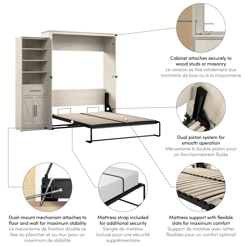 Murphy Bed with Storage Tower - Image 78