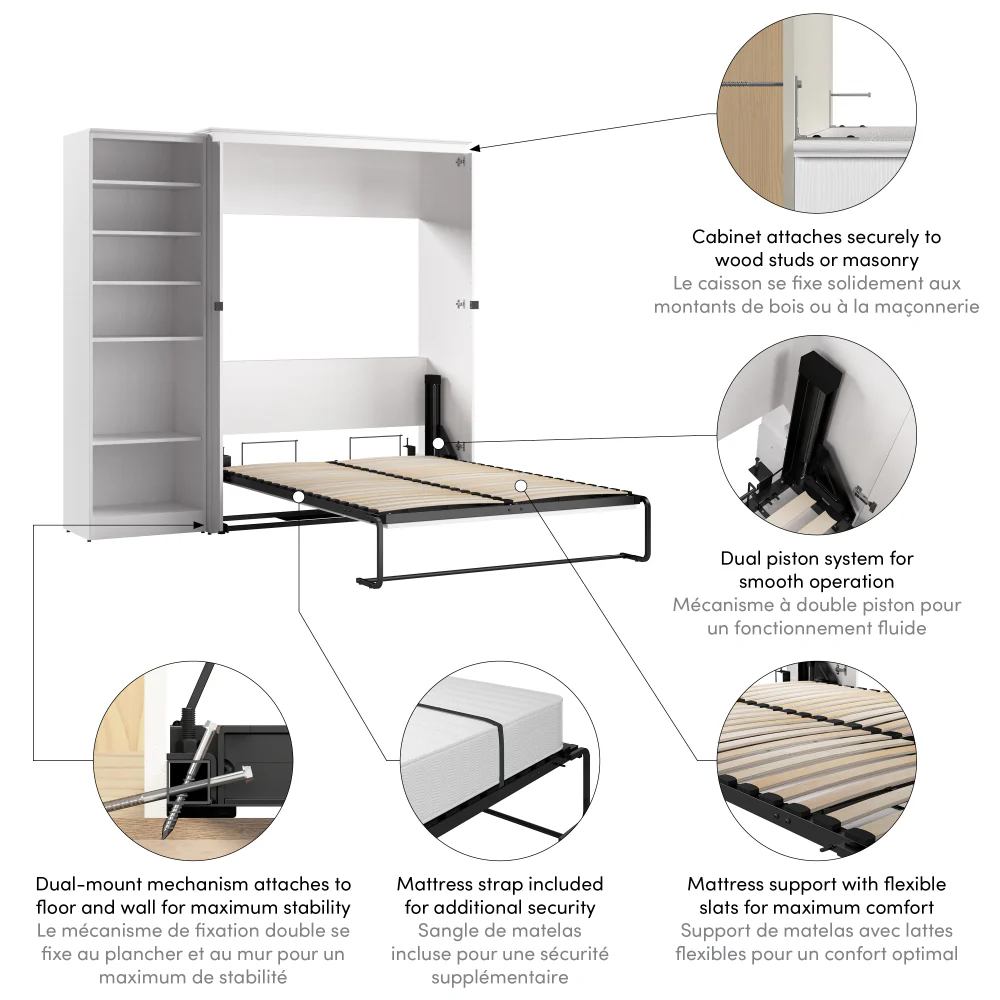Murphy Bed with Storage Tower - Image 8