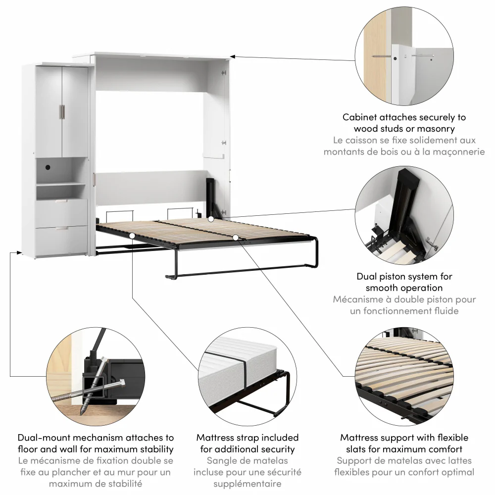 Murphy Bed with Storage Cabinet - Image 40