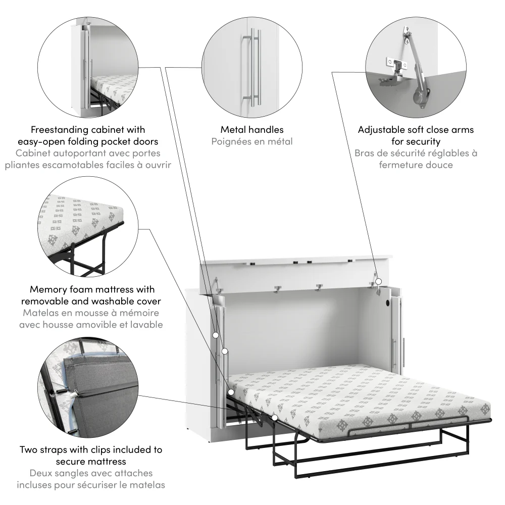 Cabinet Bed with Mattress - Image 17