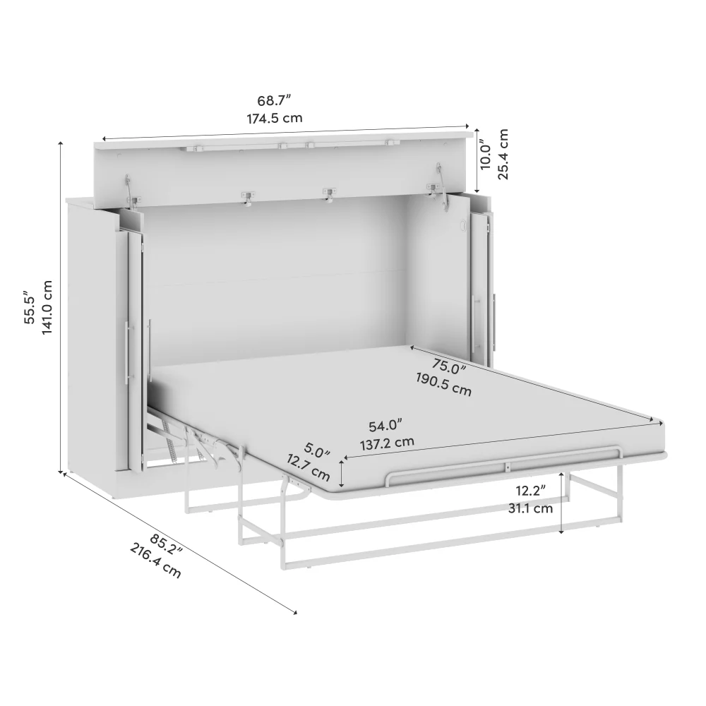 Cabinet Bed with Mattress - Image 27