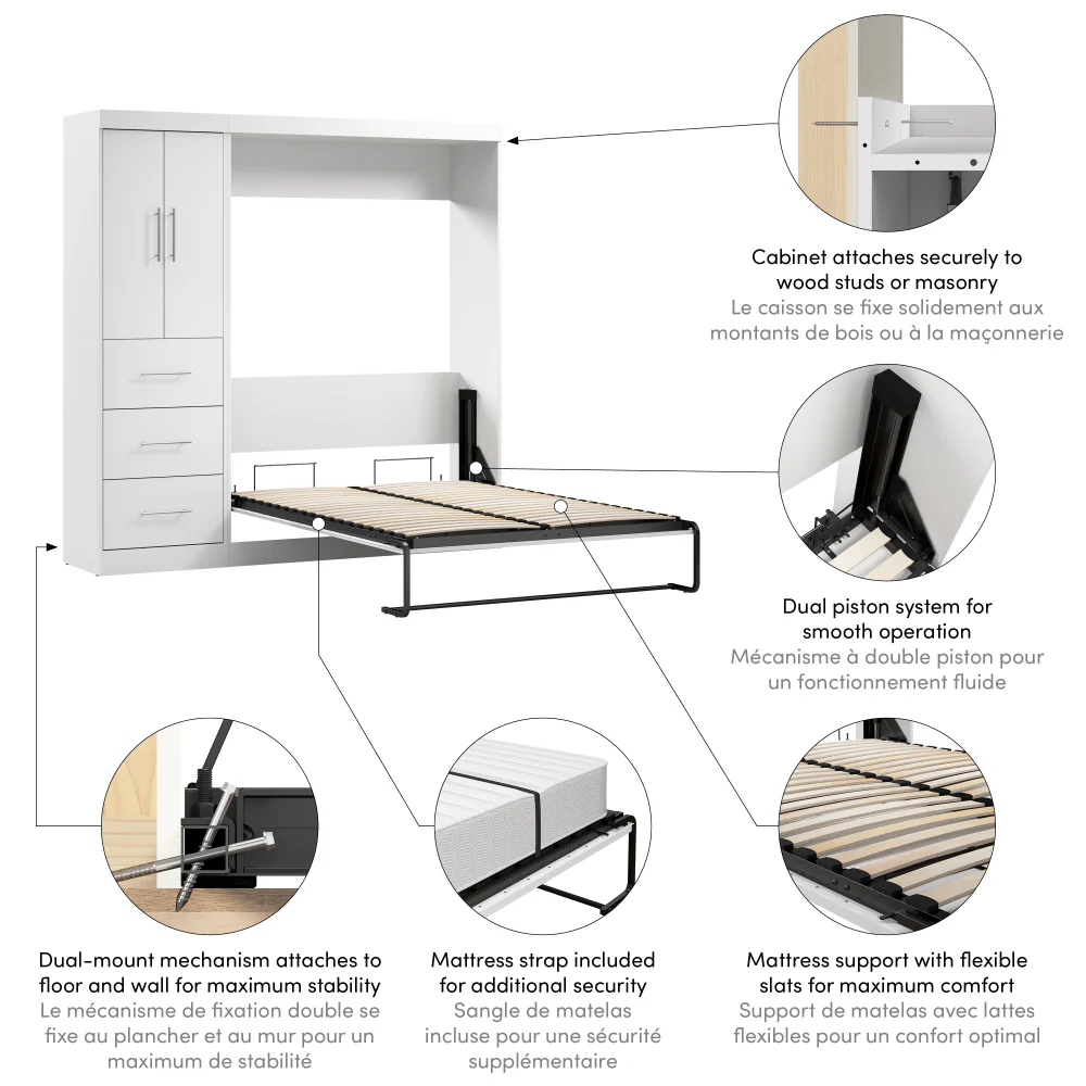 Murphy Bed with Storage Cabinet - Image 19