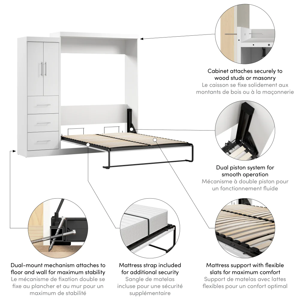 Murphy Bed with Storage Cabinet - Image 39
