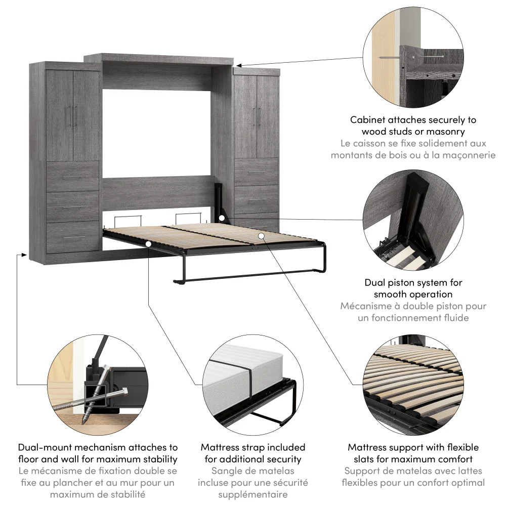 Murphy Bed with Storage Towers - Image 28