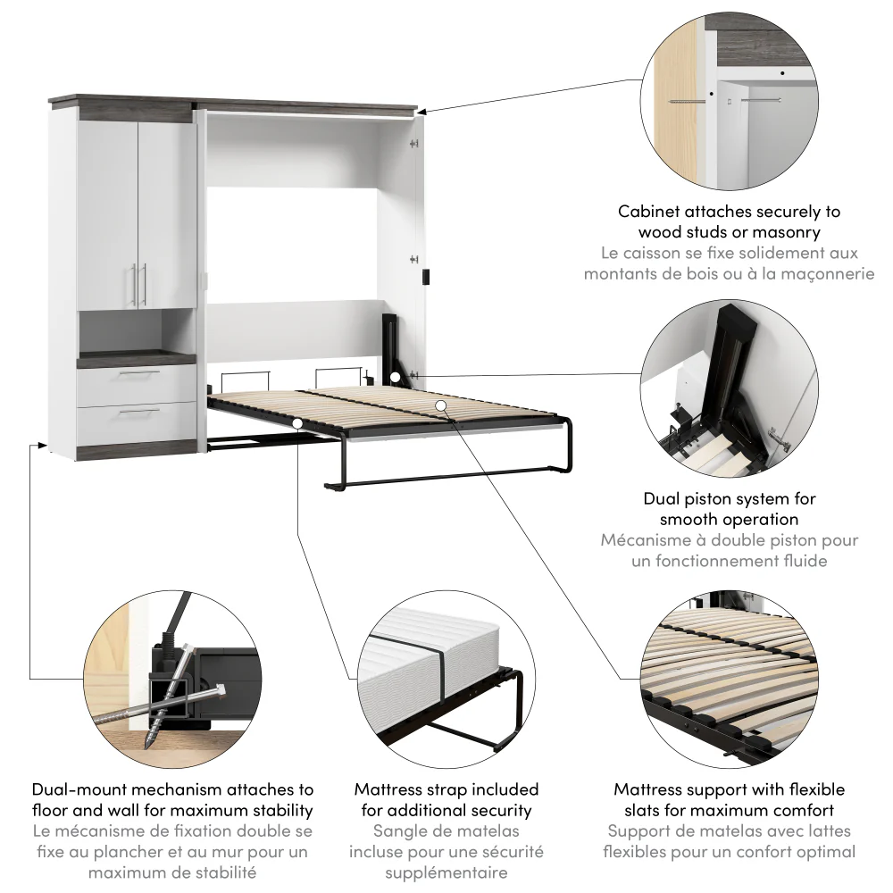 Murphy Bed with Storage Tower - Image 18