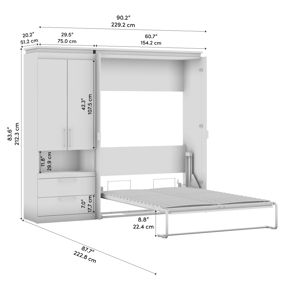 Murphy Bed with Storage Tower - Image 20
