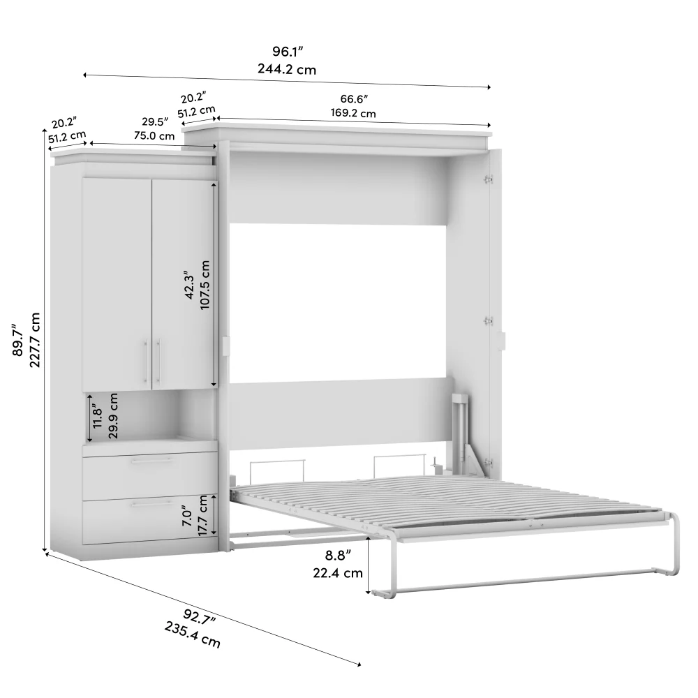 Murphy Bed with Storage Tower - Image 40