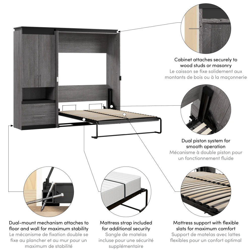 Murphy Bed with Storage Tower - Image 8