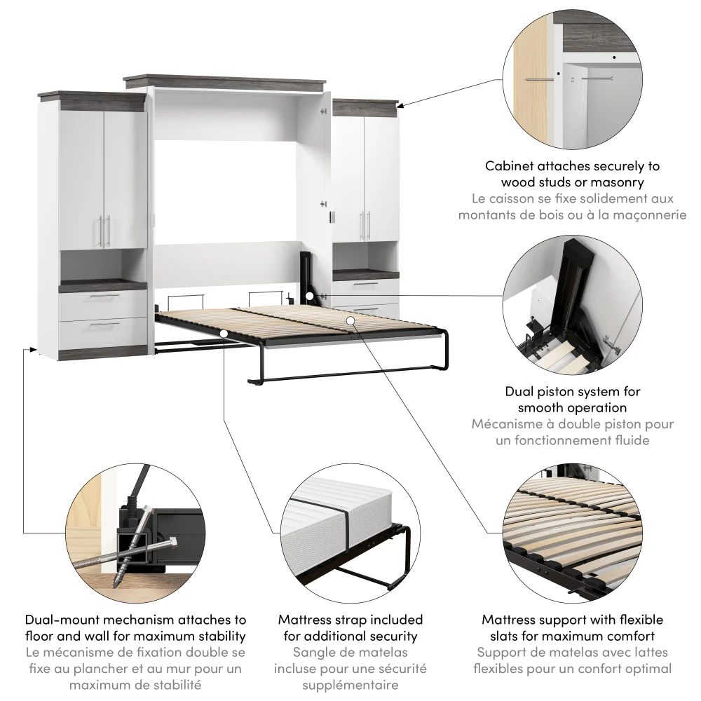 Murphy Bed with Storage Cabinets - Image 18