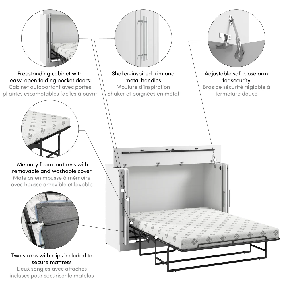 Cabinet Bed with Mattress - Image 26