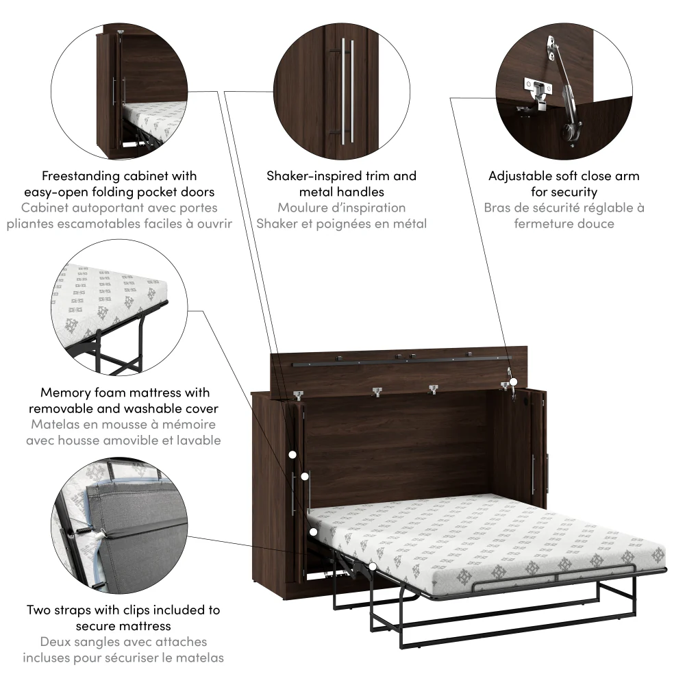 Cabinet Bed with Mattress - Image 44