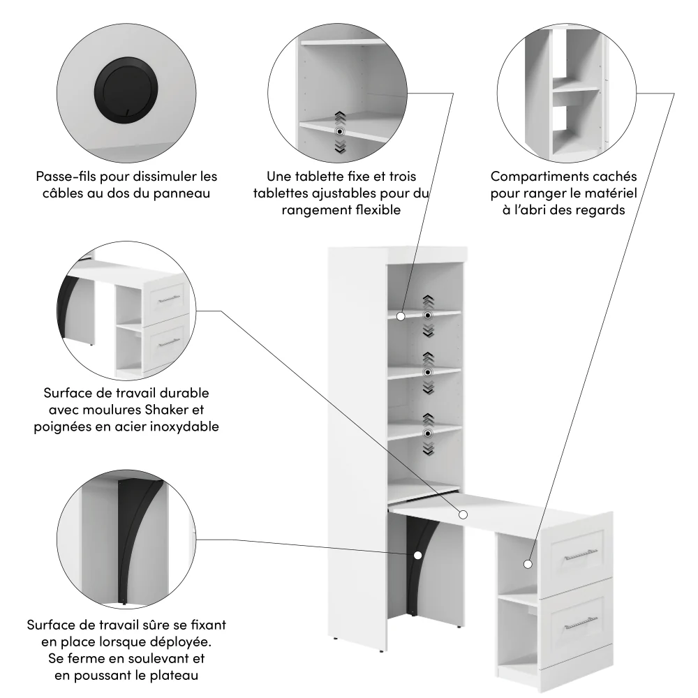 Pull-Out Desk with Storage - Image 10