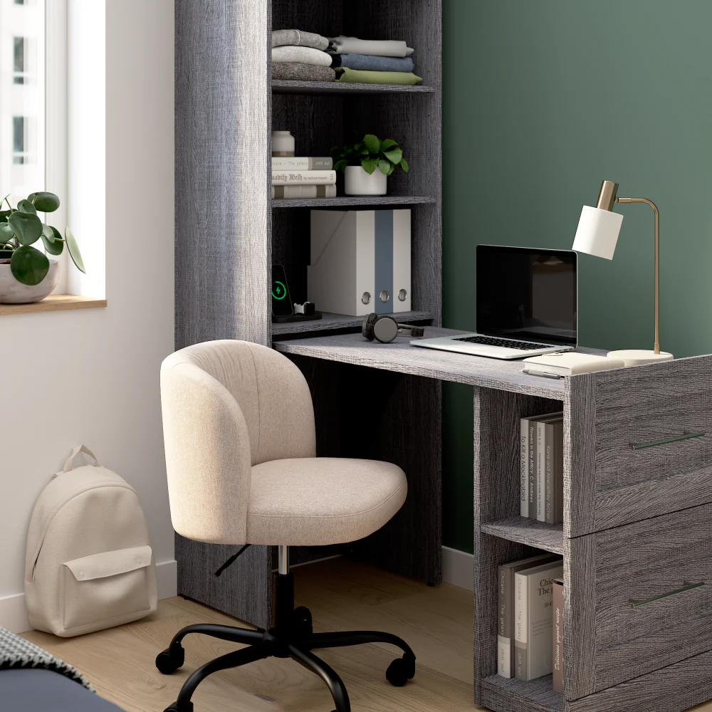 Pull-Out Desk with Storage - Image 15