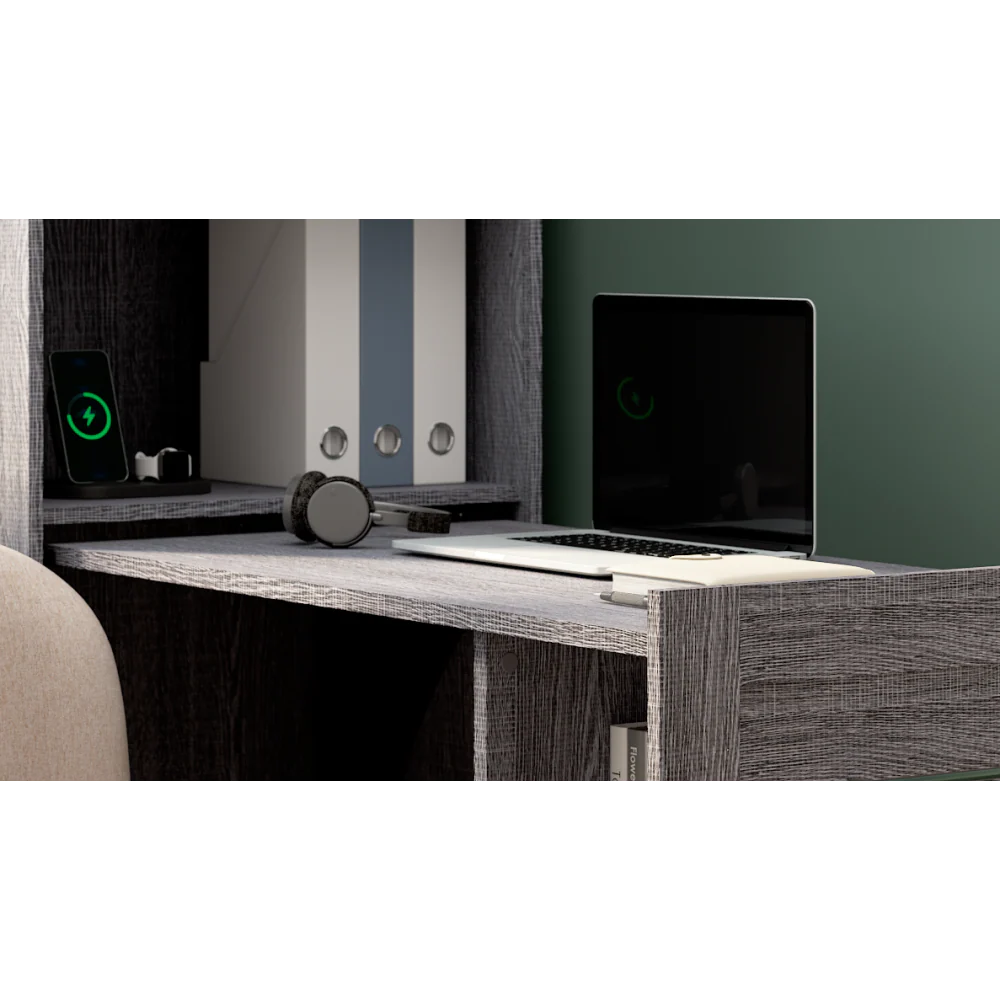 Pull-Out Desk with Storage - Image 17