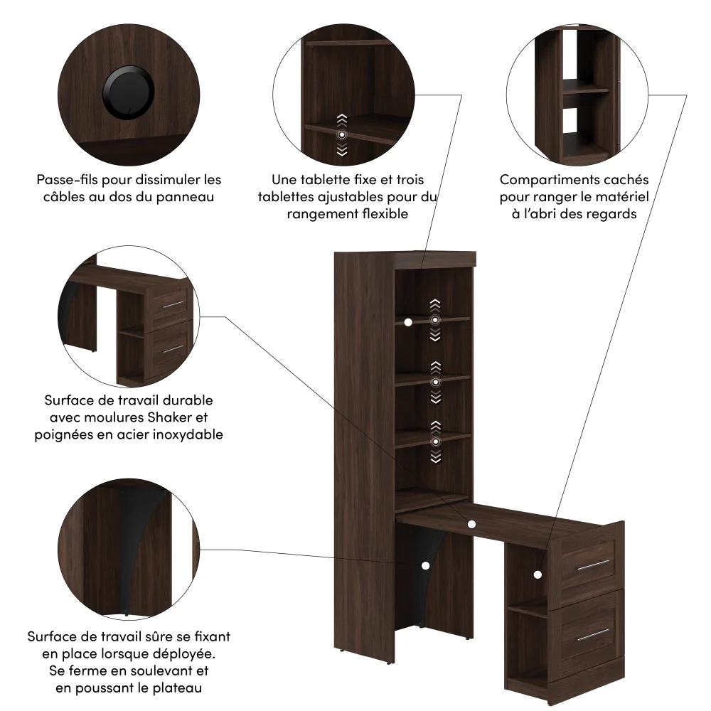 Pull-Out Desk with Storage - Image 32