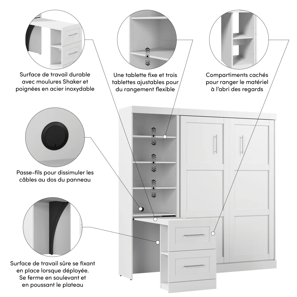Murphy Bed with Desk - Image 11