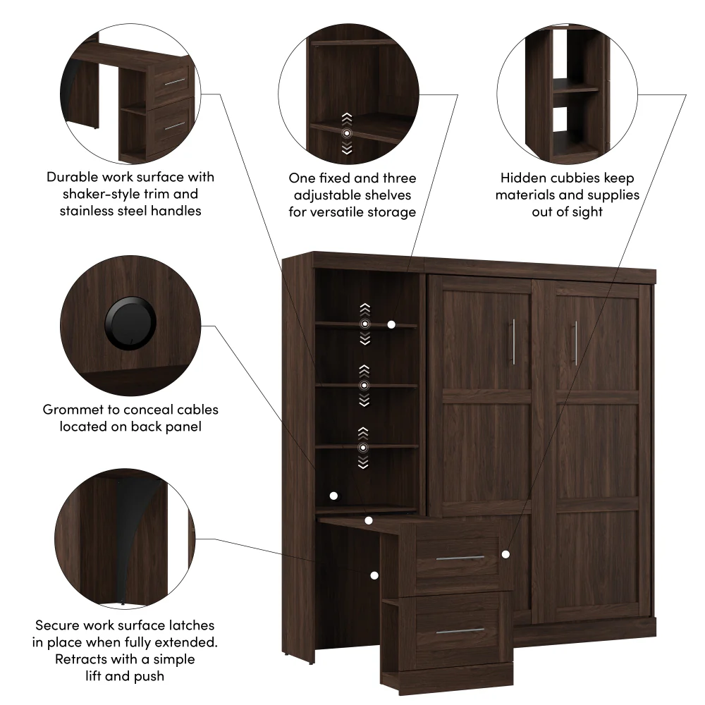 Murphy Bed with Desk - Image 19