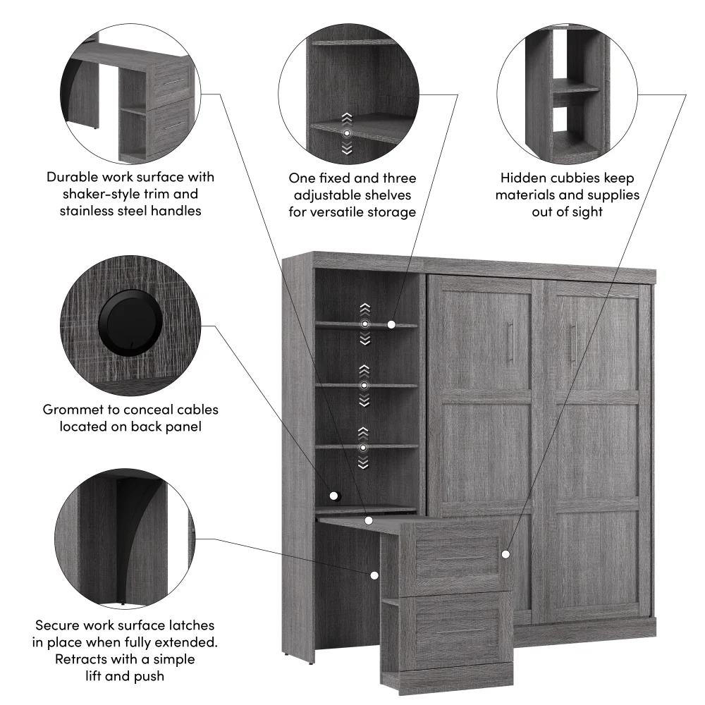 Murphy Bed with Desk - Image 32