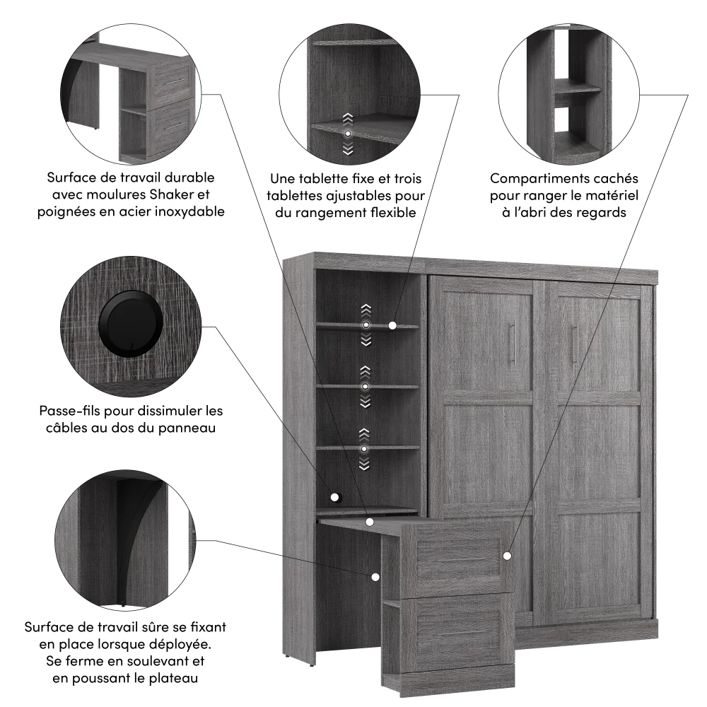 Murphy Bed with Desk - Image 37