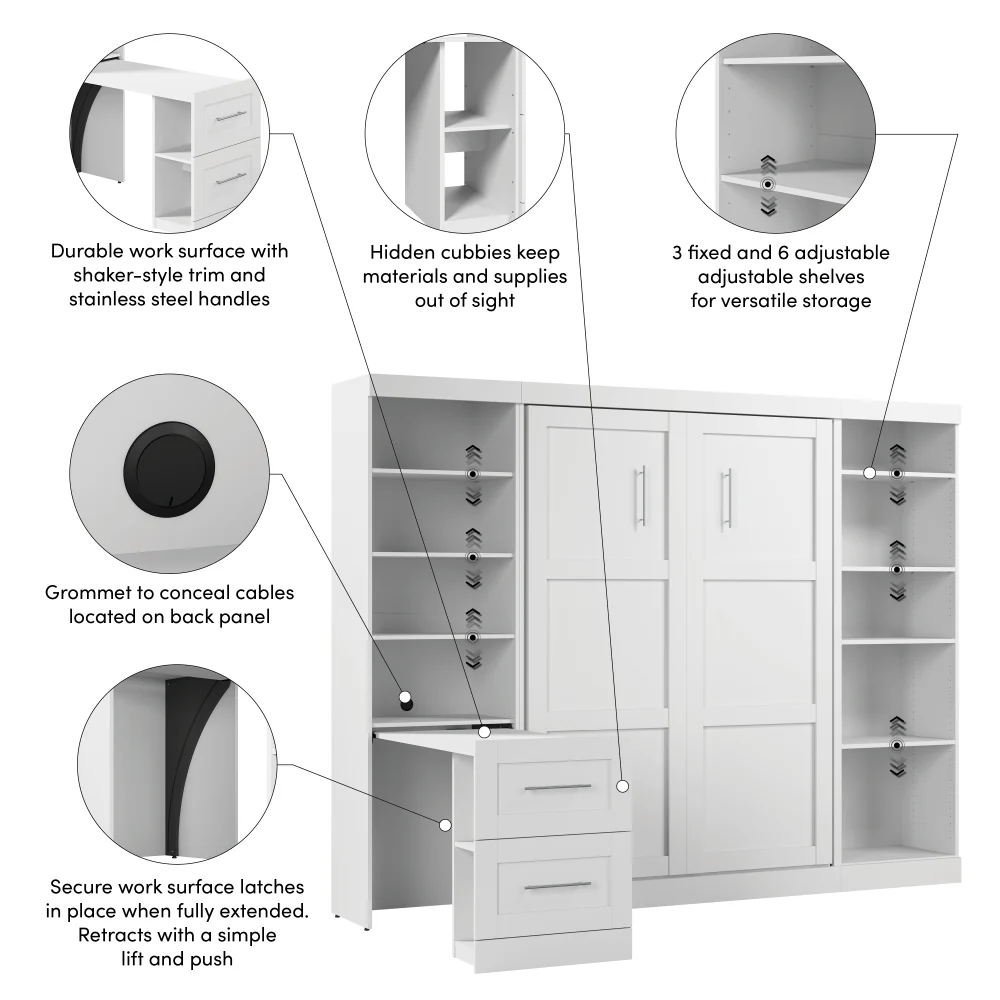 Murphy Bed with Desk - Image 58
