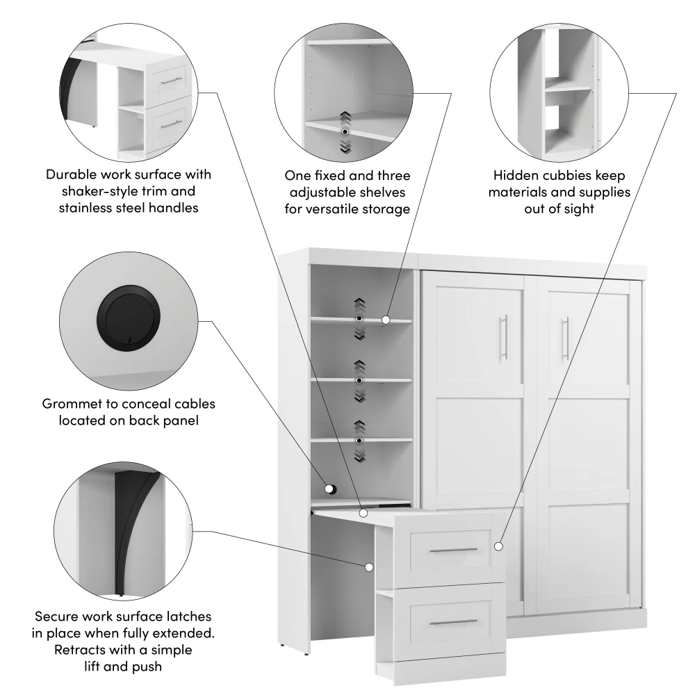 Murphy Bed with Desk - Image 6