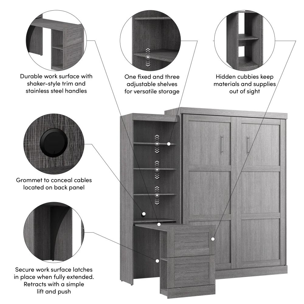 Murphy Bed with Desk - Image 84