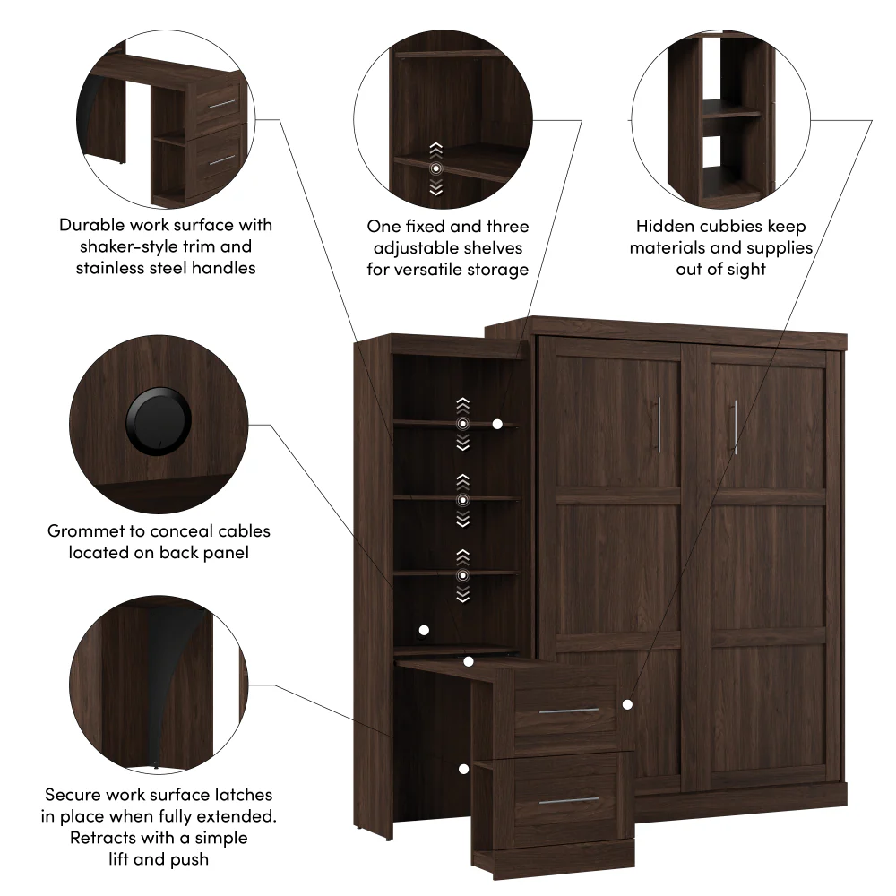 Murphy Bed with Desk - Image 97