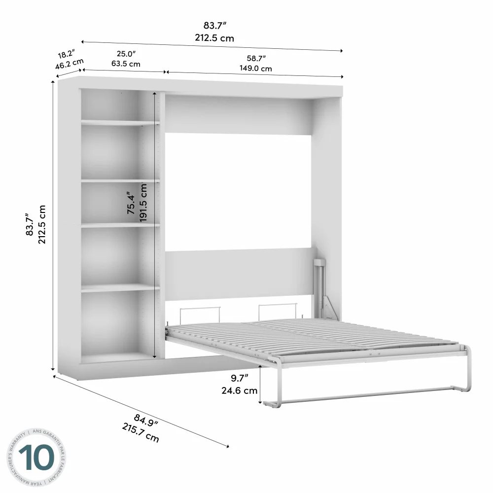 Murphy Bed with Storage Tower - Image 10
