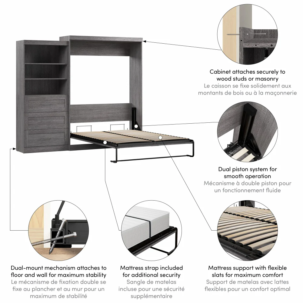 Murphy Bed with Storage Tower - Image 112