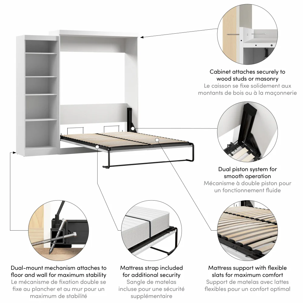 Murphy Bed with Storage Tower - Image 132
