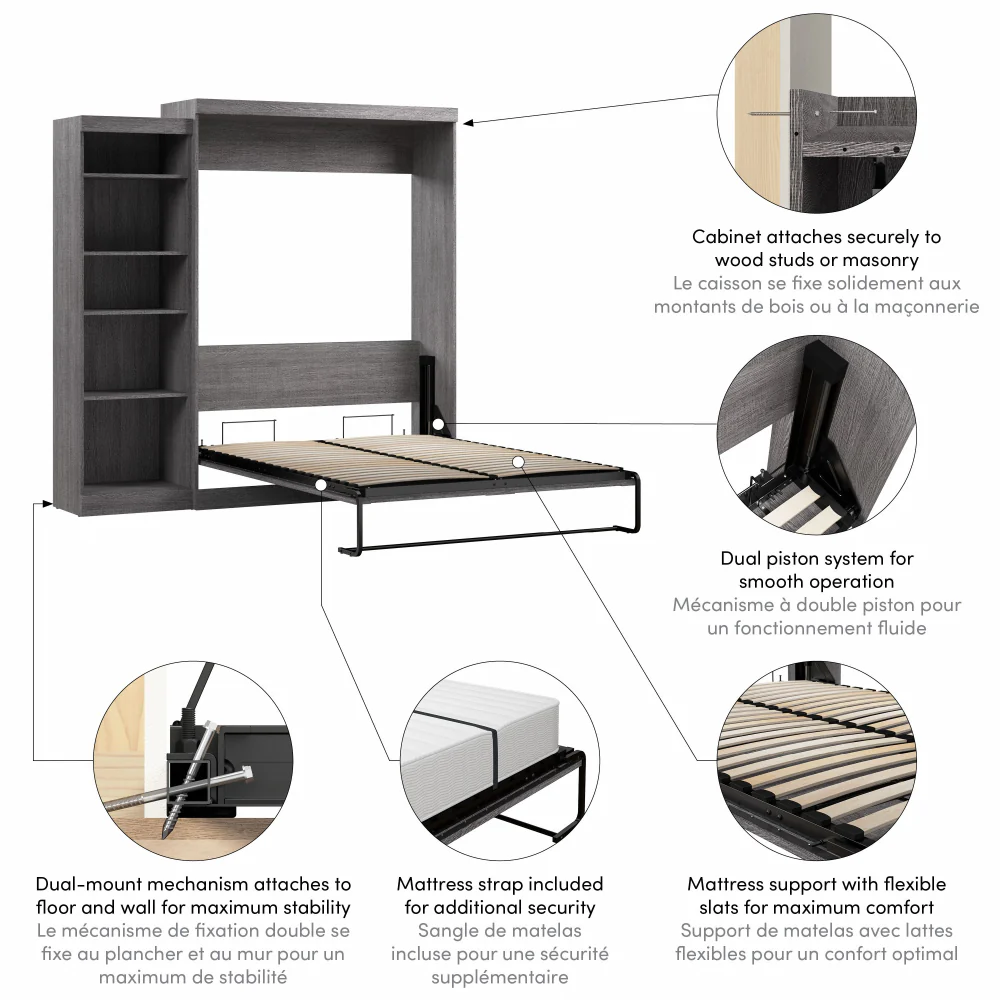 Murphy Bed with Storage Tower - Image 142