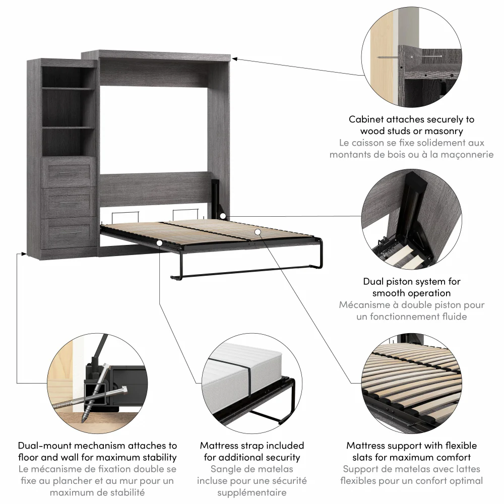 Murphy Bed with Storage Tower - Image 152