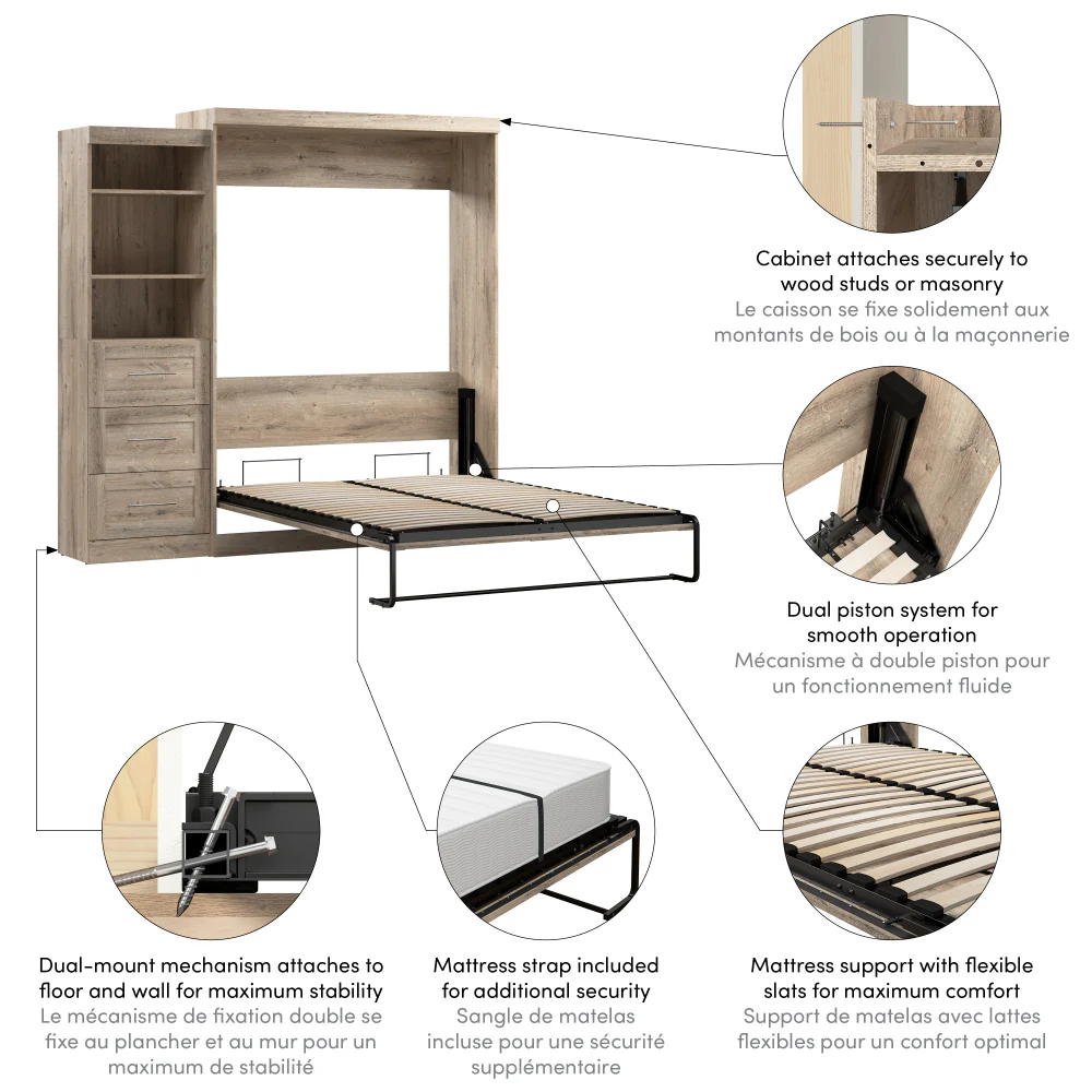 Murphy Bed with Storage Tower - Image 172