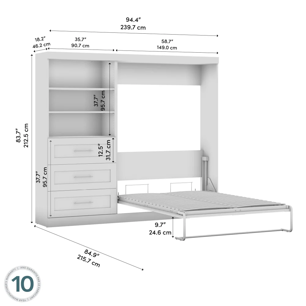 Murphy Bed with Storage Tower - Image 74