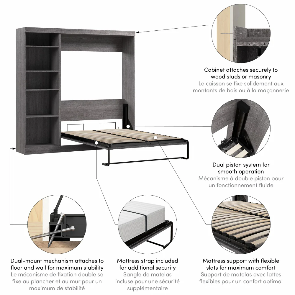 Murphy Bed with Storage Tower - Image 8