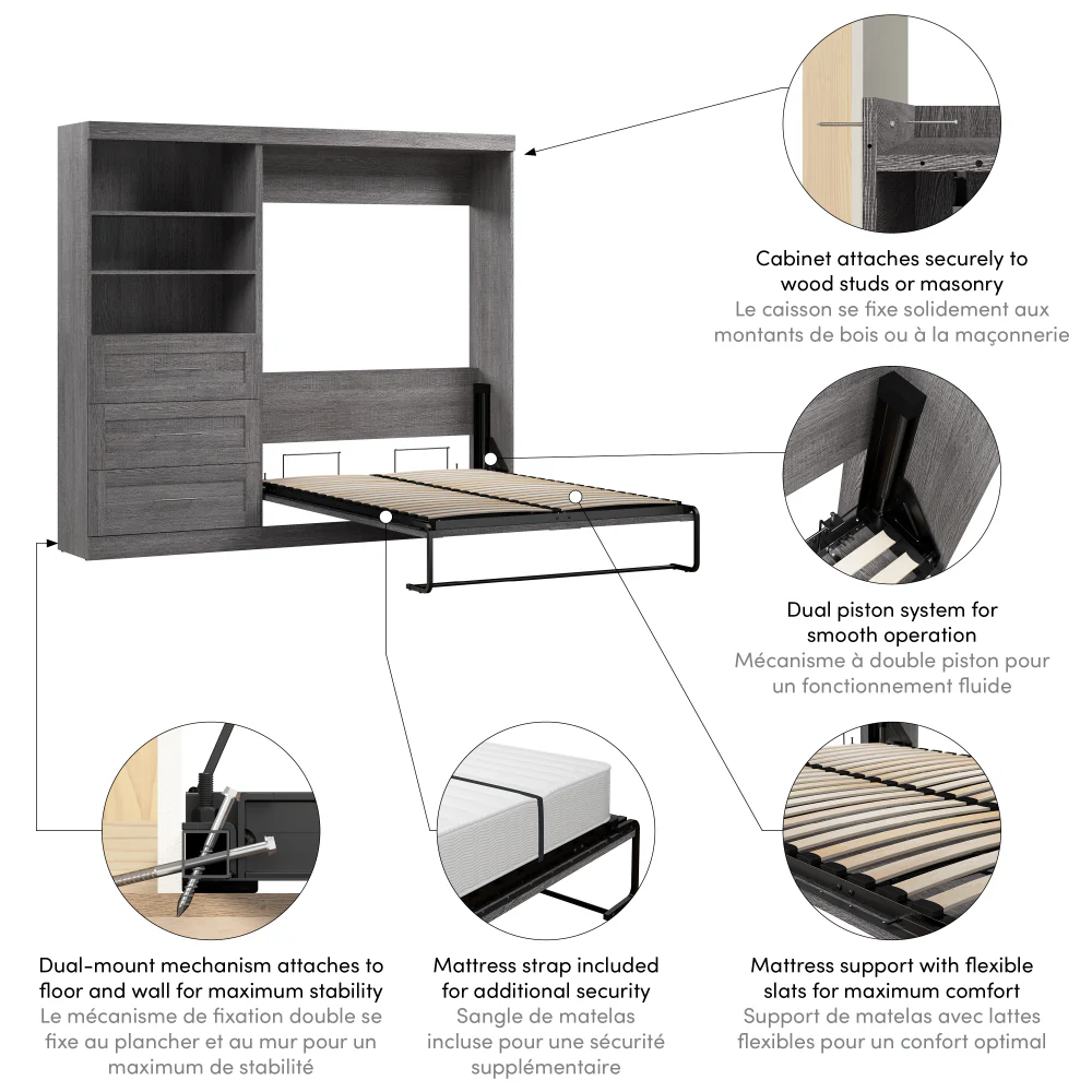 Murphy Bed with Storage Tower - Image 82