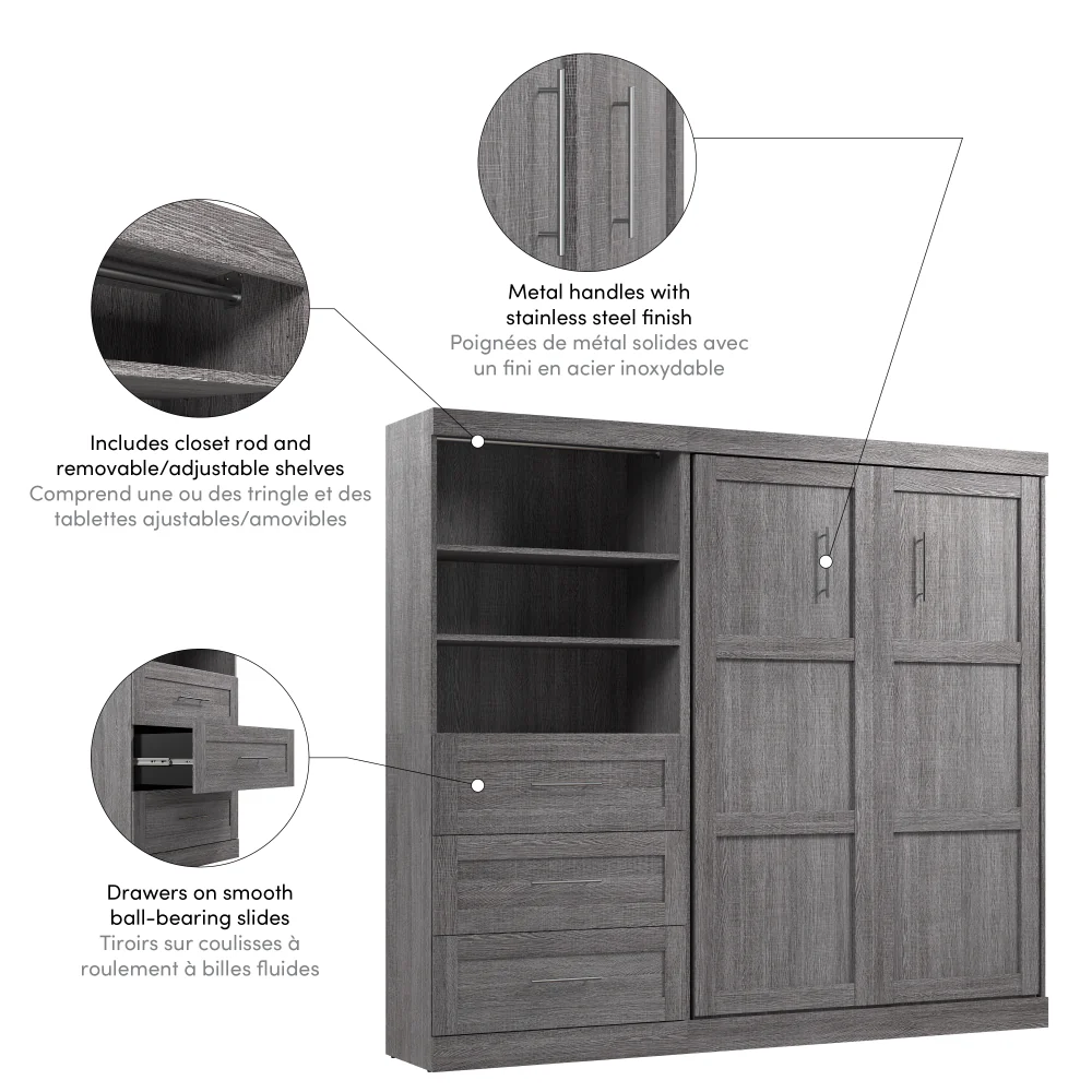 Murphy Bed with Storage Tower - Image 83