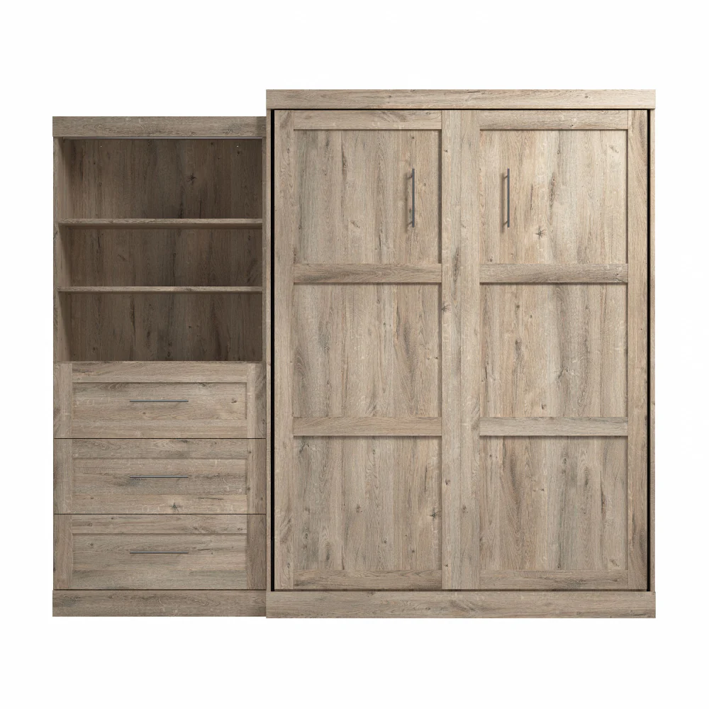 Murphy Bed with Storage Cabinet and Drawers - Image 12