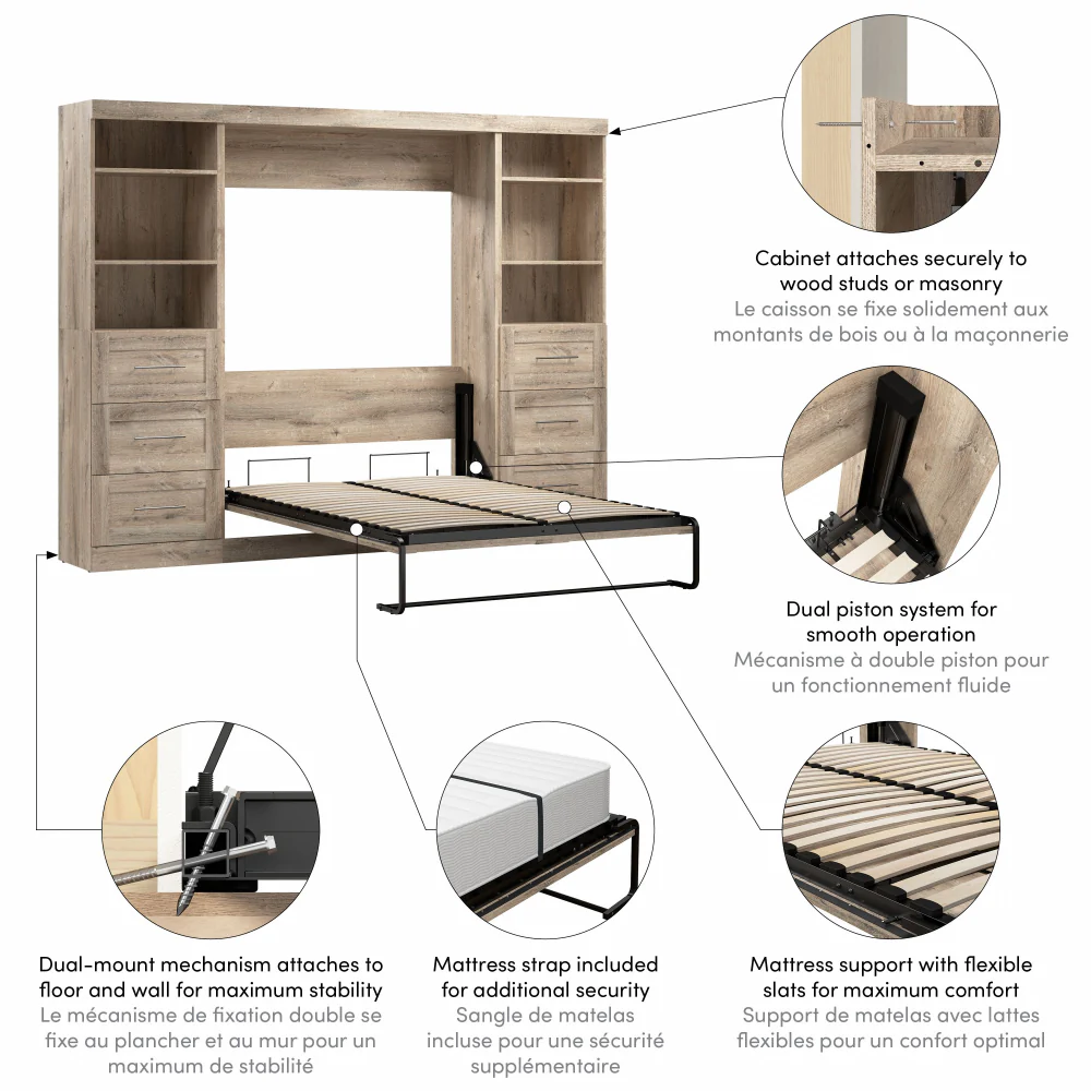 Murphy Bed with Storage Towers - Image 108