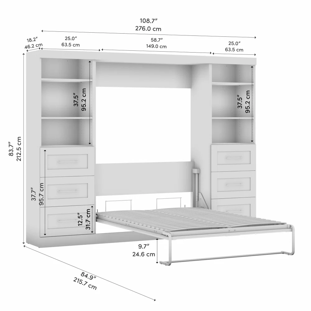 Murphy Bed with Storage Towers - Image 110