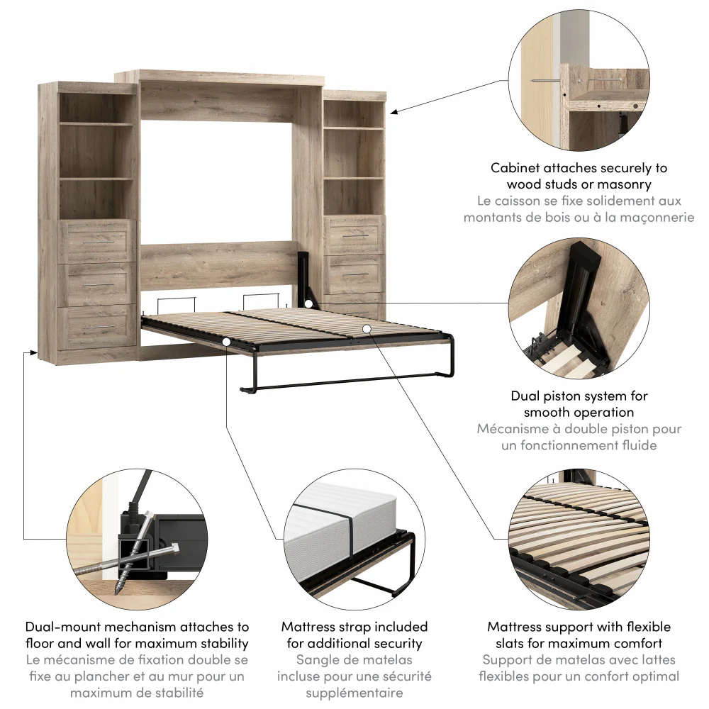 Murphy Bed with Storage Towers - Image 148