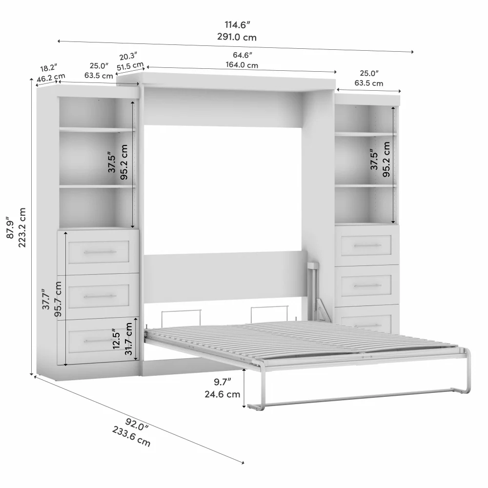 Murphy Bed with Storage Towers - Image 150