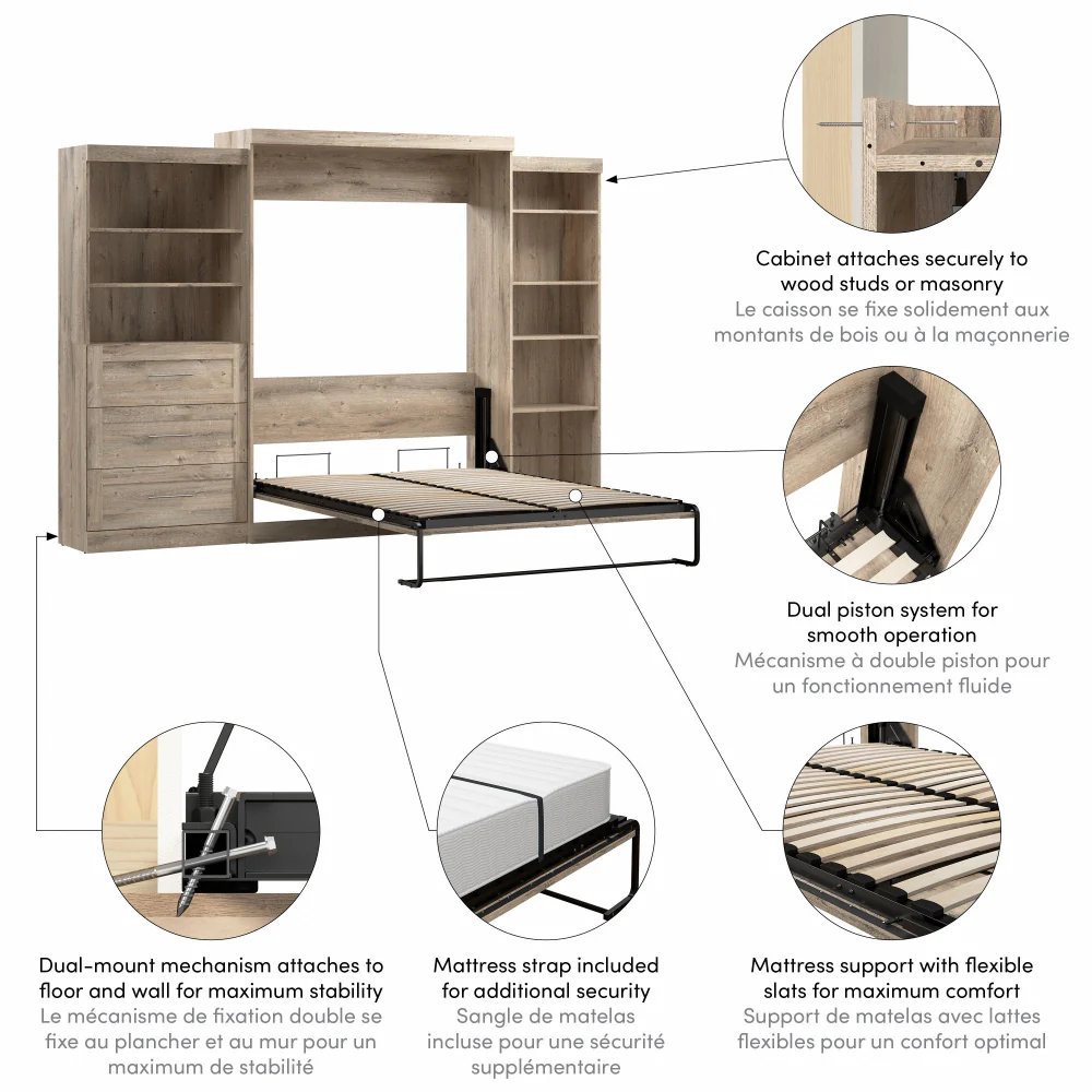 Murphy Bed with Storage Towers - Image 158