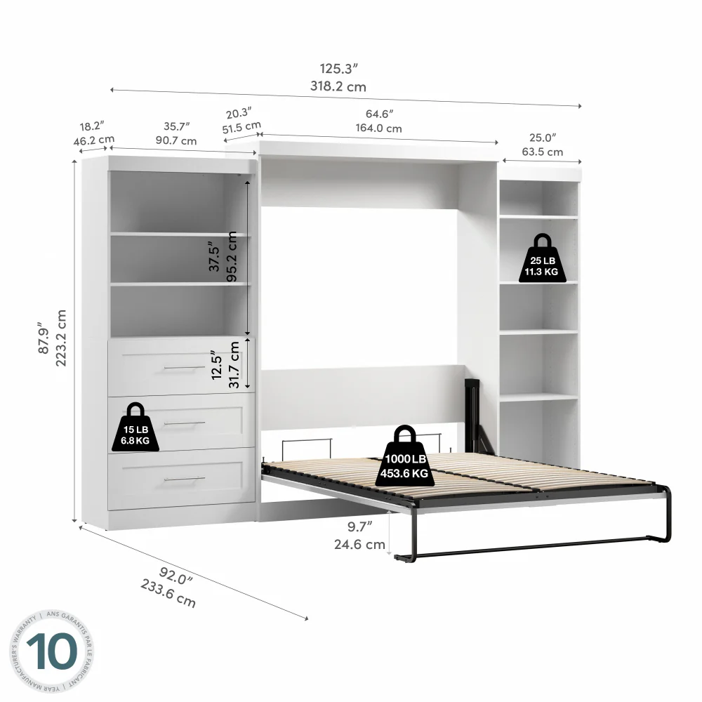 Murphy Bed with Storage Towers - Image 160