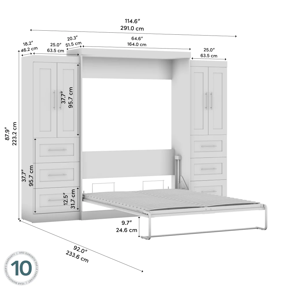 Murphy Bed with Storage Towers - Image 20