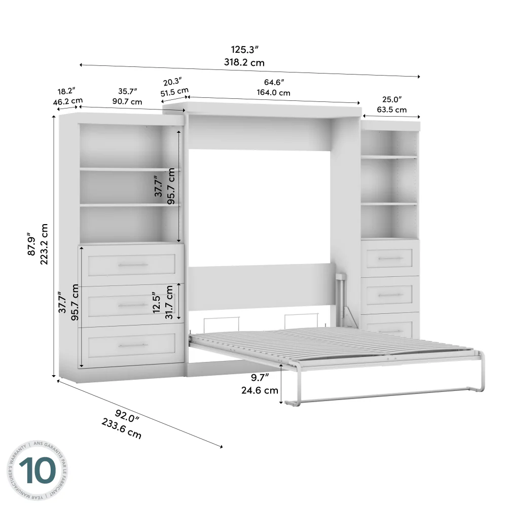 Murphy Bed with Storage Towers - Image 30