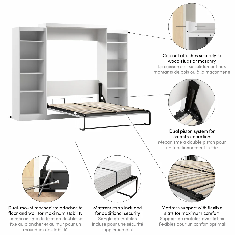 Murphy Bed with Storage Towers - Image 38