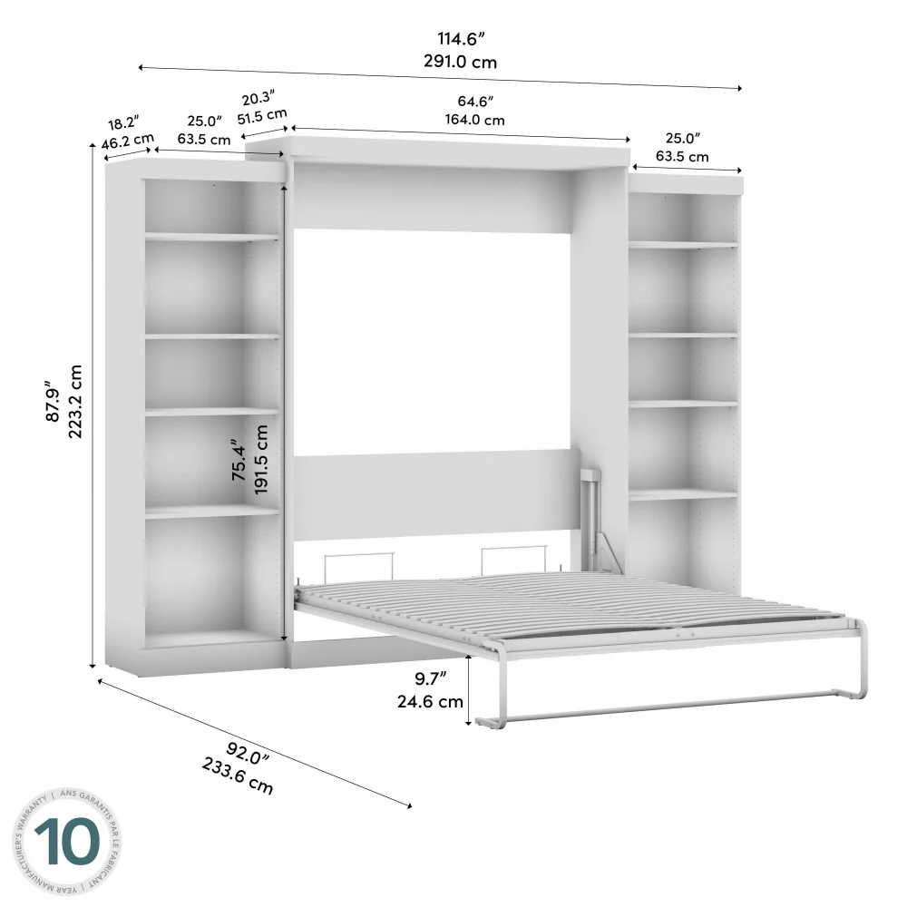 Murphy Bed with Storage Towers - Image 40