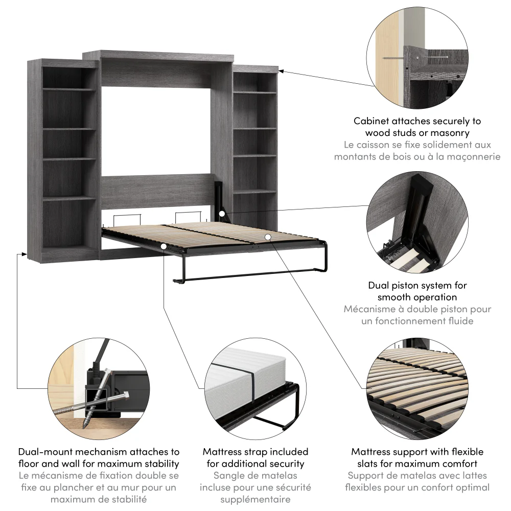 Murphy Bed with Storage Towers - Image 48
