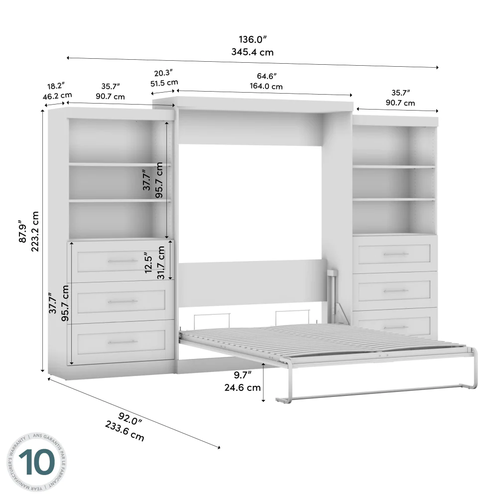 Murphy Bed with Storage Towers - Image 70